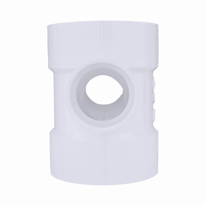 Charlotte Pipe أنبوب شارلوت 4 × 4 × 2 × 2 DWV DBL Sanitary TEE REDUC DWV (الصرف والنفايات والتهوية) (قطعة واحدة) - Image 3